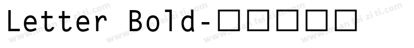 Letter Bold字体转换